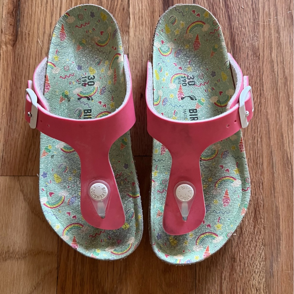 Girls Birkenstock Gizeh Size 12 GUC